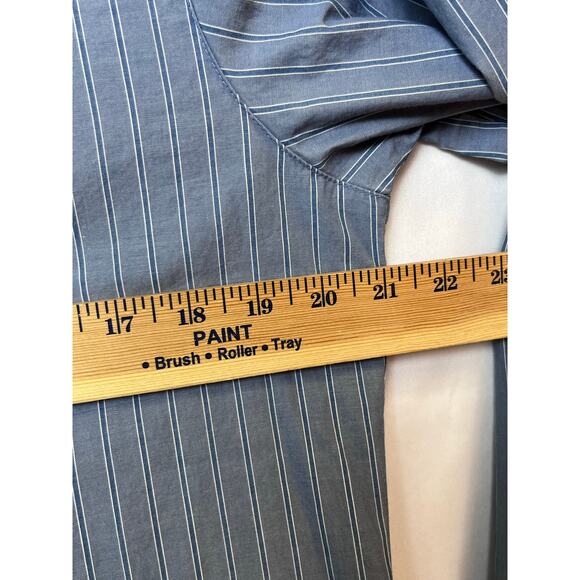 Kathmandu Men's Blue Striped Long Sleeve Dressy Preppy Shirt - Size M - Picture 5 of 6